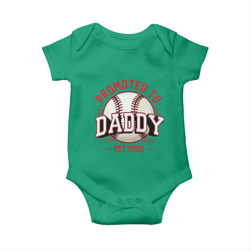 Promoted To Dad 2026 Baseball Baby Onesie First Time Father Sports Lover