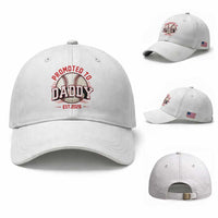 Promoted To Dad 2026 Baseball Baseball Cap First Time Father Sports Lover