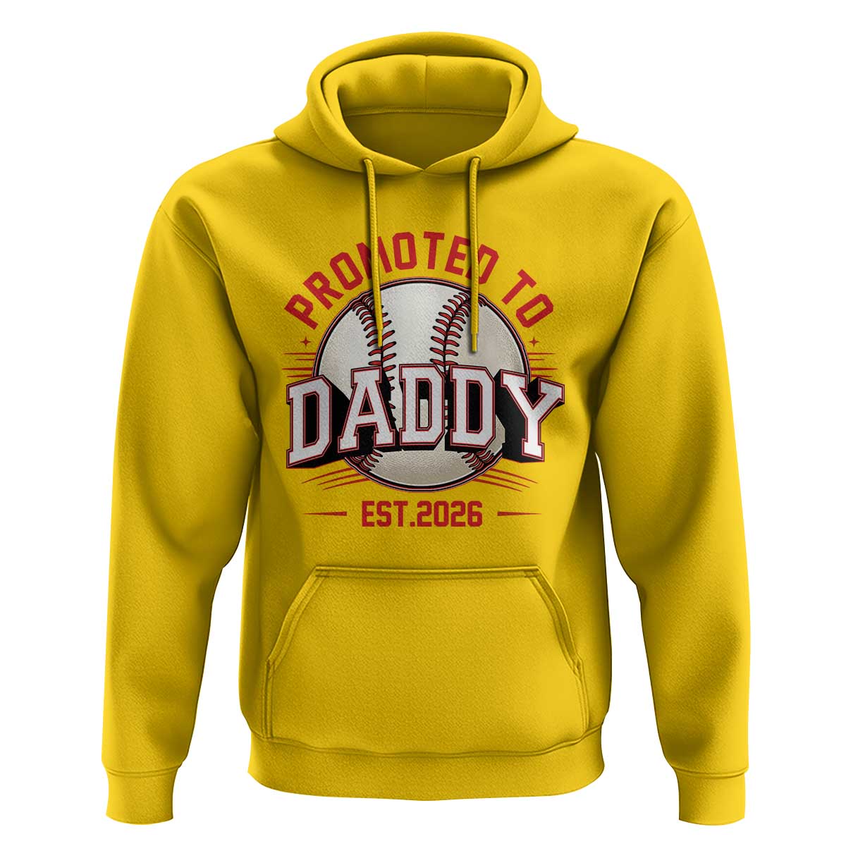 Promoted To Dad 2026 Baseball Hoodie First Time Father Sports Lover