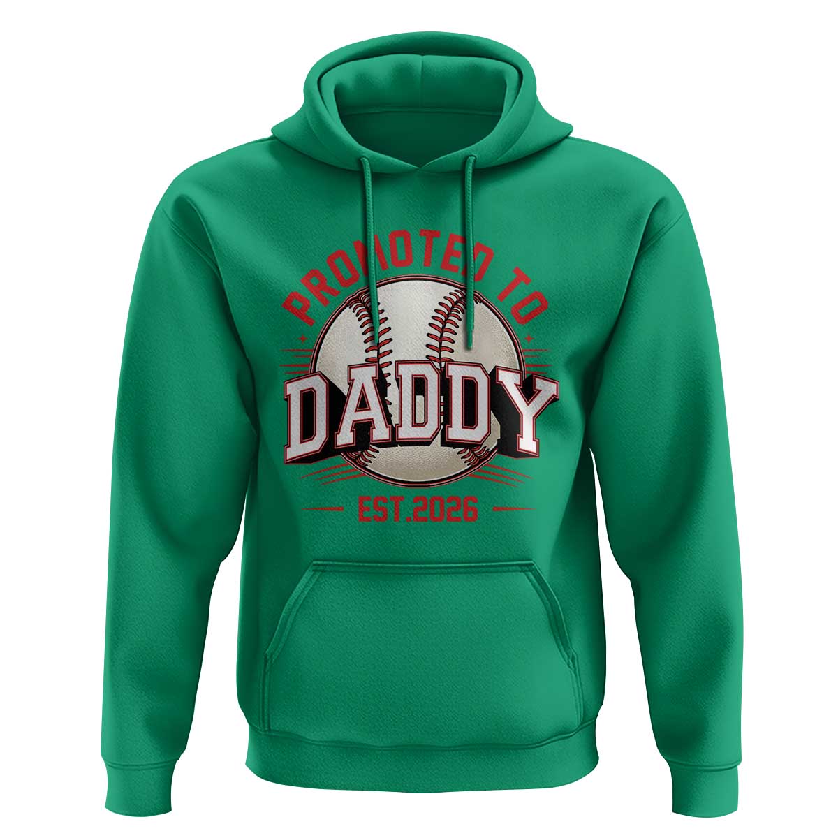 Promoted To Dad 2026 Baseball Hoodie First Time Father Sports Lover