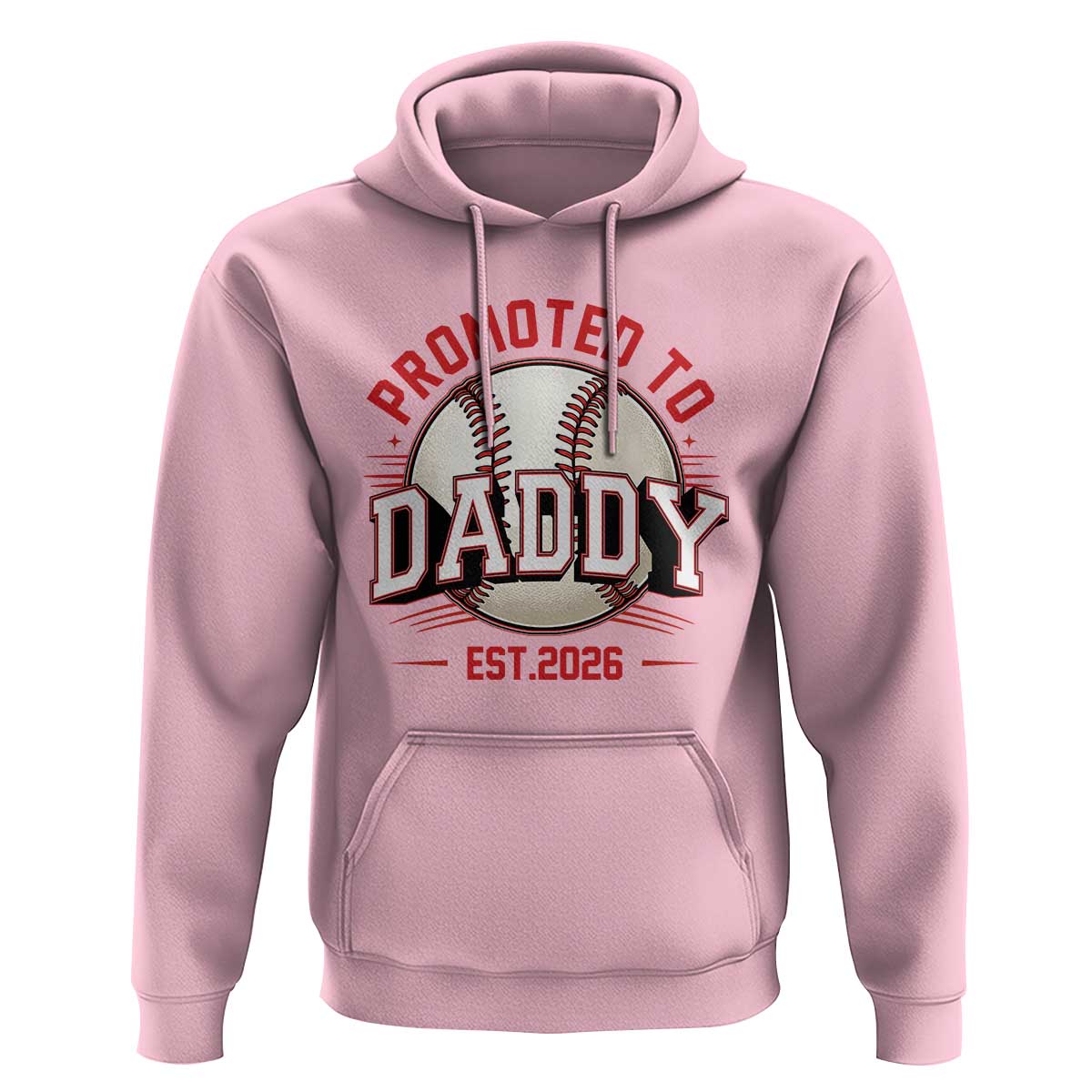 Promoted To Dad 2026 Baseball Hoodie First Time Father Sports Lover