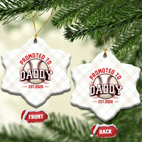 Promoted To Dad 2026 Baseball Ceramic Ornament First Time Father Sports Lover