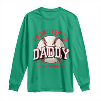 Promoted To Dad 2026 Baseball Long Sleeve Shirt First Time Father Sports Lover