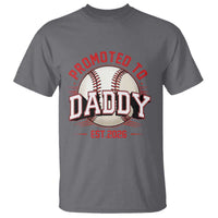Promoted To Dad 2026 Baseball T Shirt First Time Father Sports Lover
