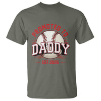 Promoted To Dad 2026 Baseball T Shirt First Time Father Sports Lover