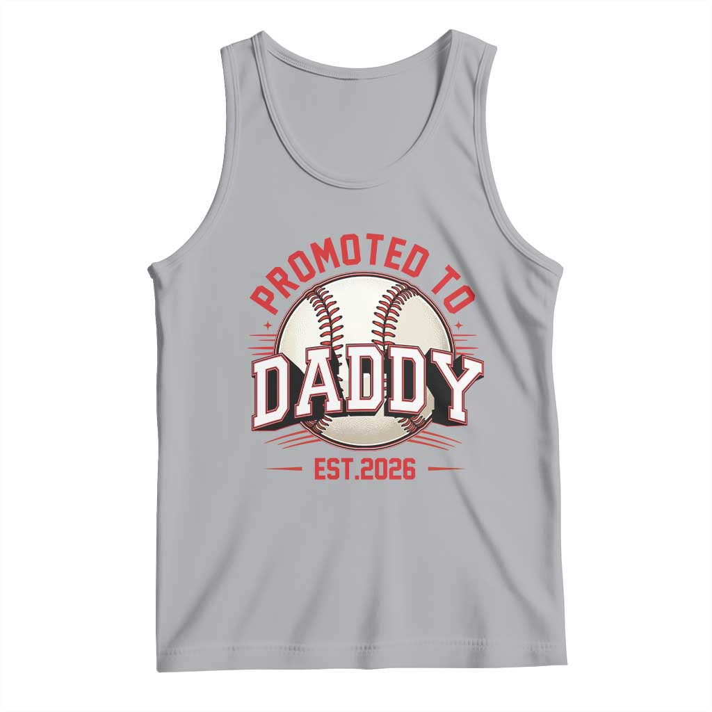 Promoted To Dad 2026 Baseball Tank Top First Time Father Sports Lover