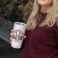 Promoted To Dad 2026 Baseball Tumbler Cup First Time Father Sports Lover