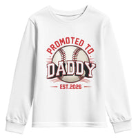 Promoted To Dad 2026 Baseball Youth Sweatshirt First Time Father Sports Lover