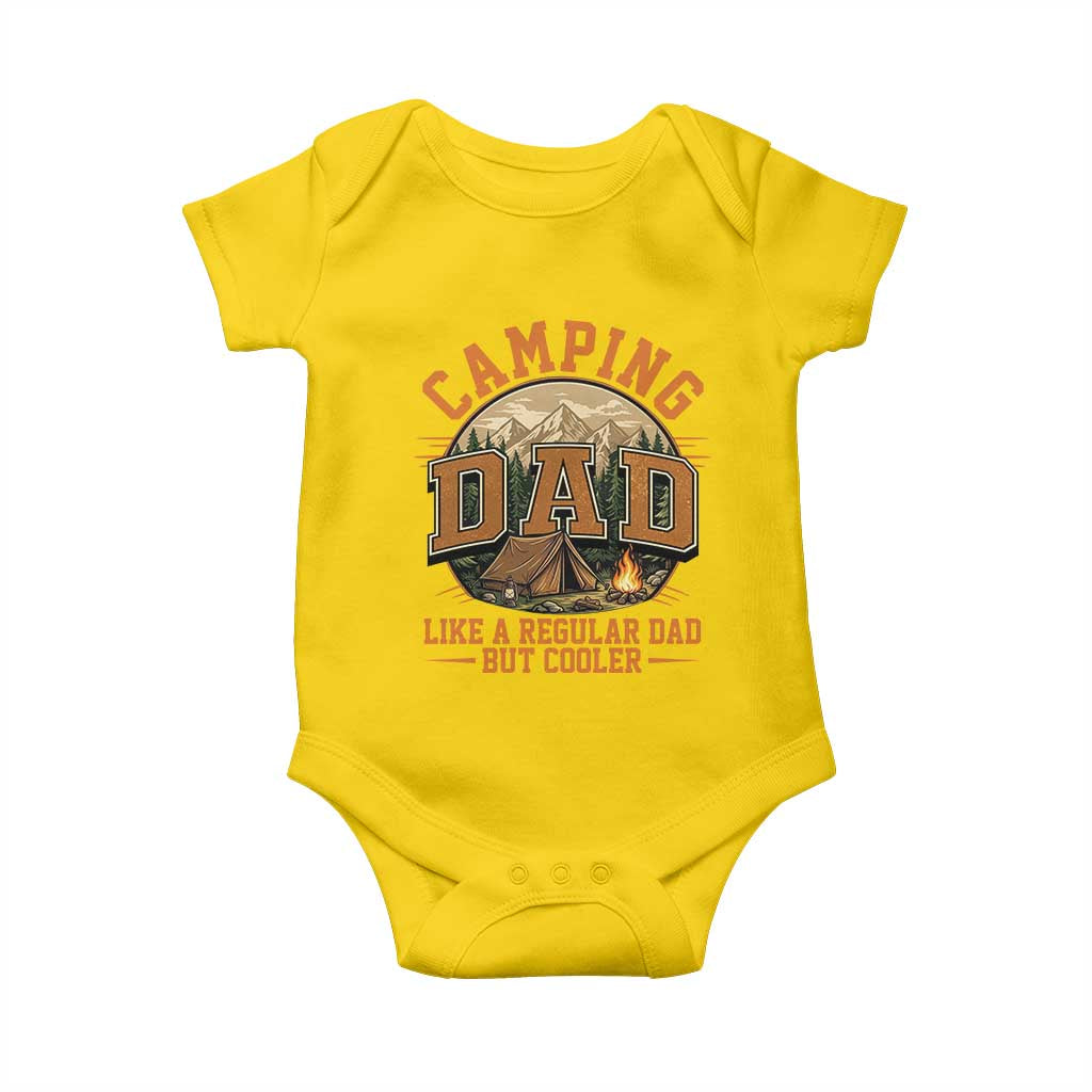 Camping Dad Like A Regular Dad But Cooler Baby Onesie Funny Fathers Day Gift