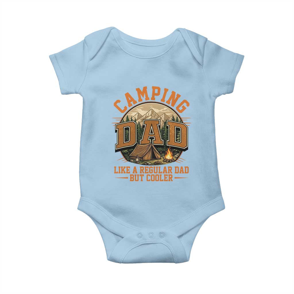 Camping Dad Like A Regular Dad But Cooler Baby Onesie Funny Fathers Day Gift