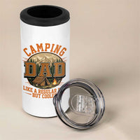Camping Dad Like A Regular Dad But Cooler 4 in 1 Can Cooler Tumbler Funny Fathers Day Gift