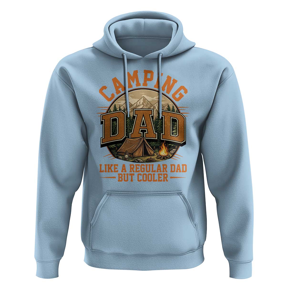 Camping Dad Like A Regular Dad But Cooler Hoodie Funny Fathers Day Gift
