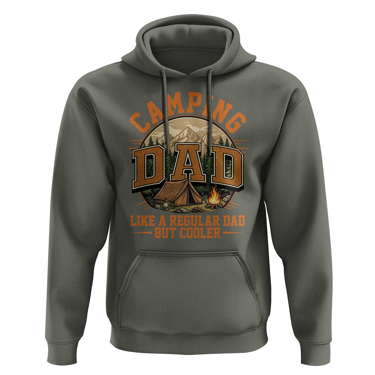 Camping Dad Like A Regular Dad But Cooler Hoodie Funny Fathers Day Gift