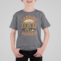 Camping Dad Like A Regular Dad But Cooler T Shirt For Kid Funny Fathers Day Gift