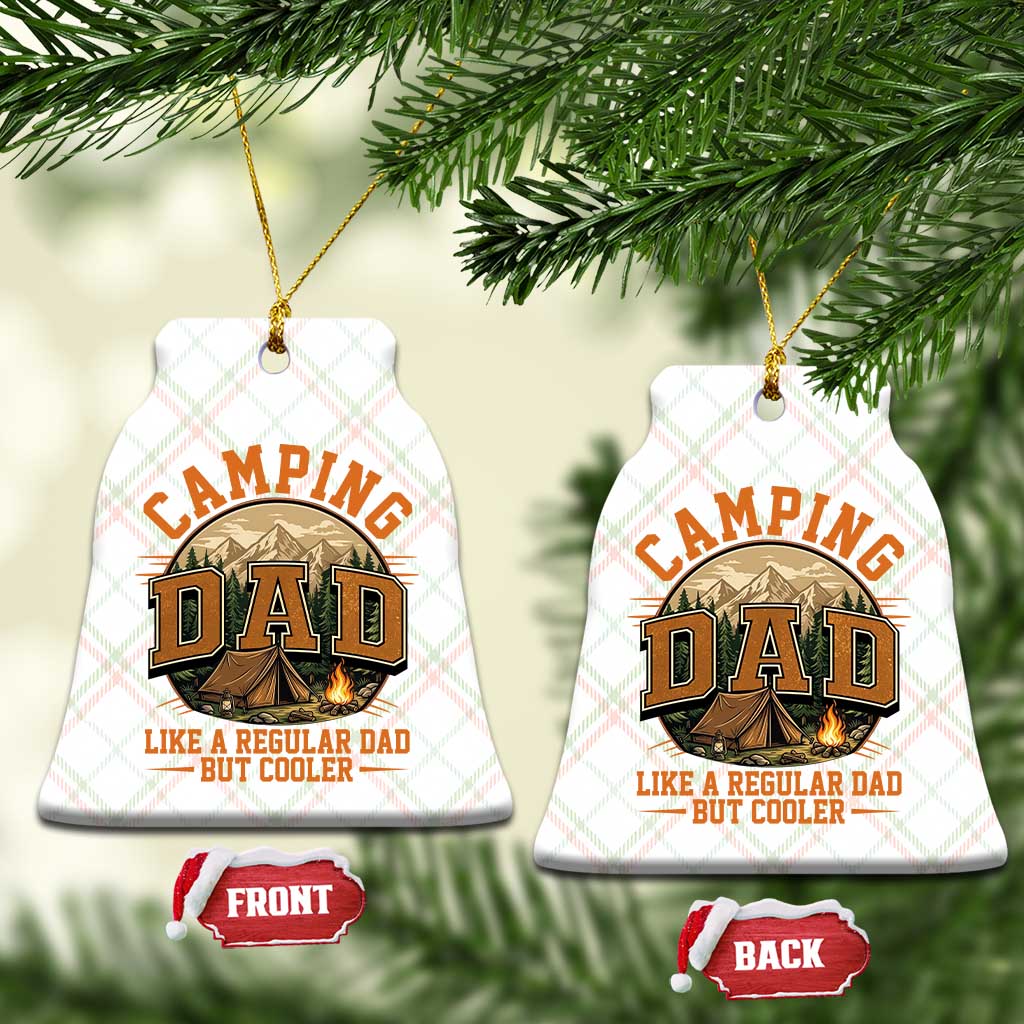Camping Dad Like A Regular Dad But Cooler Ceramic Ornament Funny Fathers Day Gift