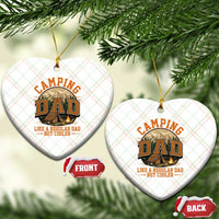 Camping Dad Like A Regular Dad But Cooler Ceramic Ornament Funny Fathers Day Gift