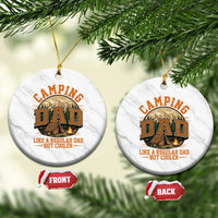 Camping Dad Like A Regular Dad But Cooler Ceramic Ornament Funny Fathers Day Gift