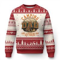 Camping Dad Like A Regular Dad But Cooler Ugly Christmas Sweater Funny Fathers Day Gift