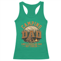 Camping Dad Like A Regular Dad But Cooler Racerback Tank Top Funny Fathers Day Gift