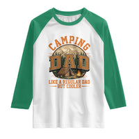 Camping Dad Like A Regular Dad But Cooler Raglan Shirt Funny Fathers Day Gift