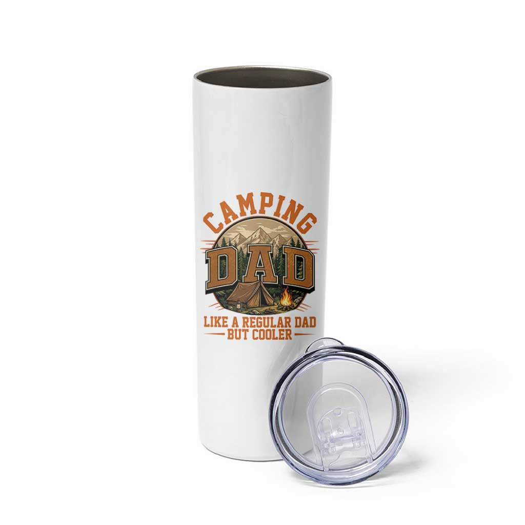 Camping Dad Like A Regular Dad But Cooler Skinny Tumbler Funny Fathers Day Gift