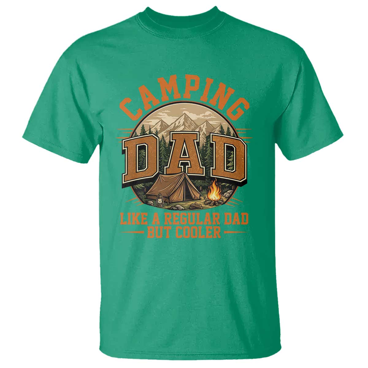 Camping Dad Like A Regular Dad But Cooler T Shirt Funny Fathers Day Gift