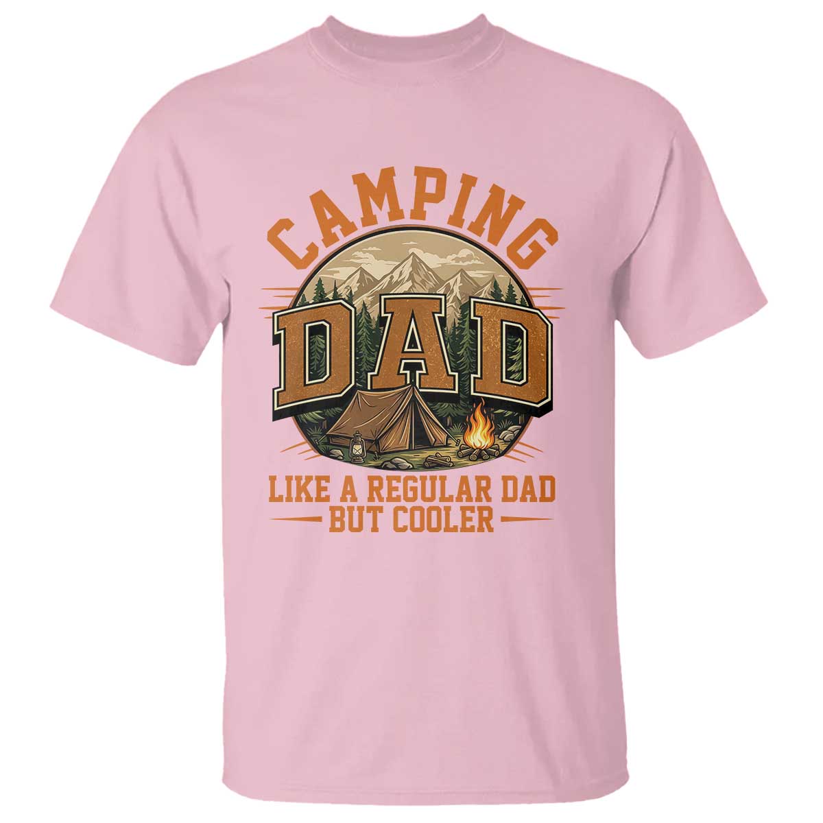 Camping Dad Like A Regular Dad But Cooler T Shirt Funny Fathers Day Gift
