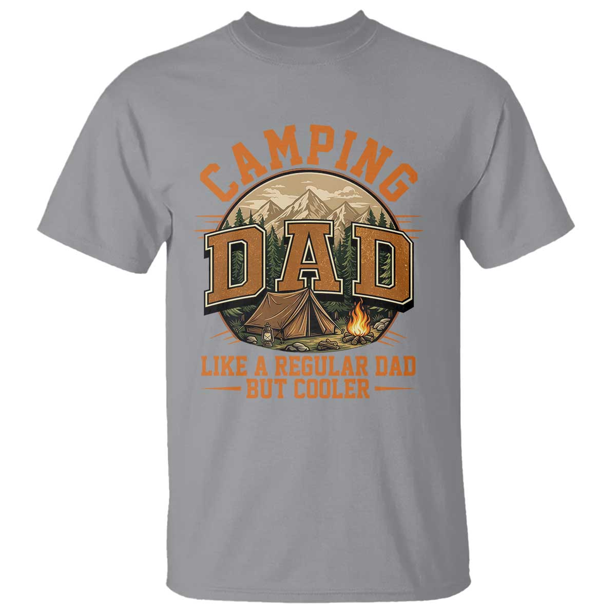 Camping Dad Like A Regular Dad But Cooler T Shirt Funny Fathers Day Gift