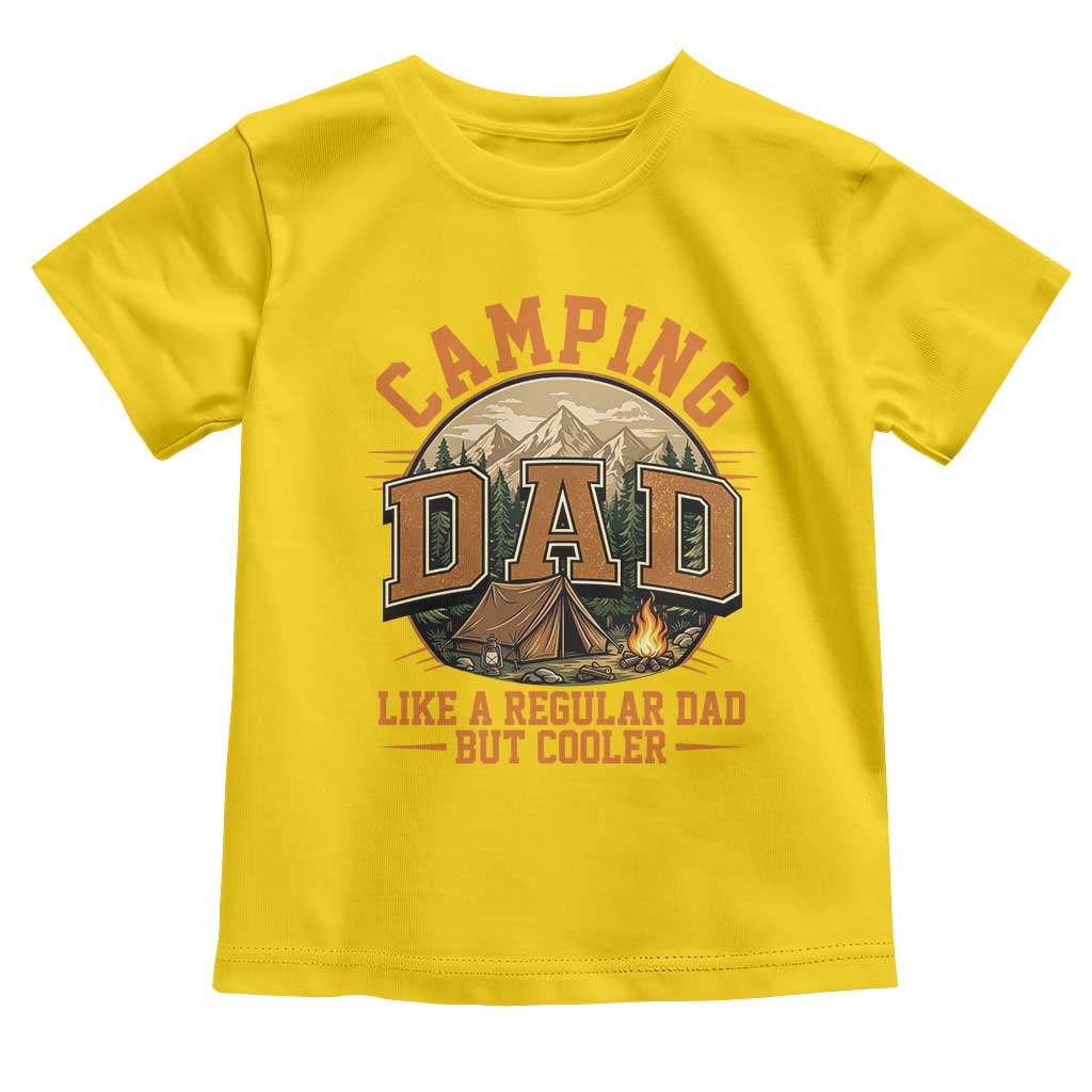 Camping Dad Like A Regular Dad But Cooler Toddler T Shirt Funny Fathers Day Gift