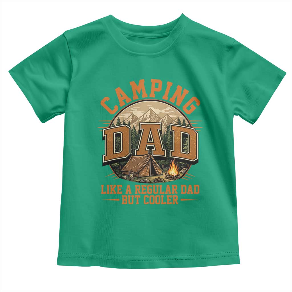 Camping Dad Like A Regular Dad But Cooler Toddler T Shirt Funny Fathers Day Gift