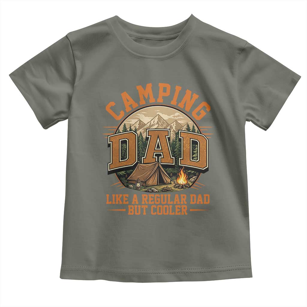Camping Dad Like A Regular Dad But Cooler Toddler T Shirt Funny Fathers Day Gift