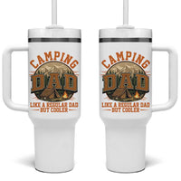 Camping Dad Like A Regular Dad But Cooler Tumbler With Handle Funny Fathers Day Gift