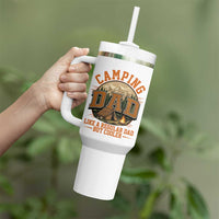 Camping Dad Like A Regular Dad But Cooler Tumbler With Handle Funny Fathers Day Gift