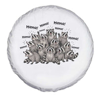 Funny Raccoon Mama Life Spare Tire Cover Motherhood Chaos Trash Panda