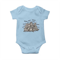 Funny Raccoon Mama Life Baby Onesie Motherhood Chaos Trash Panda
