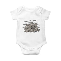 Funny Raccoon Mama Life Baby Onesie Motherhood Chaos Trash Panda