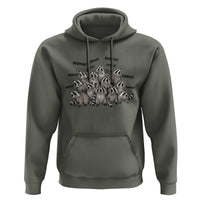 Funny Raccoon Mama Life Hoodie Motherhood Chaos Trash Panda