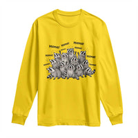 Funny Raccoon Mama Life Long Sleeve Shirt Motherhood Chaos Trash Panda