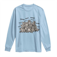 Funny Raccoon Mama Life Long Sleeve Shirt Motherhood Chaos Trash Panda