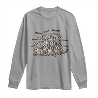 Funny Raccoon Mama Life Long Sleeve Shirt Motherhood Chaos Trash Panda