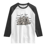 Funny Raccoon Mama Life Raglan Shirt Motherhood Chaos Trash Panda