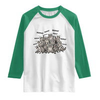 Funny Raccoon Mama Life Raglan Shirt Motherhood Chaos Trash Panda