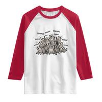 Funny Raccoon Mama Life Raglan Shirt Motherhood Chaos Trash Panda