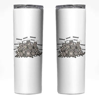 Funny Raccoon Mama Life Skinny Tumbler Motherhood Chaos Trash Panda