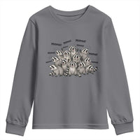 Funny Raccoon Mama Life Youth Sweatshirt Motherhood Chaos Trash Panda