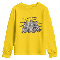 Funny Raccoon Mama Life Youth Sweatshirt Motherhood Chaos Trash Panda