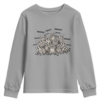 Funny Raccoon Mama Life Youth Sweatshirt Motherhood Chaos Trash Panda