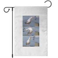 Funny Seagull Papa Garden Flag Fathers Day Gift Ocean Life Dad Graphic