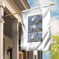 Funny Seagull Papa Garden Flag Fathers Day Gift Ocean Life Dad Graphic