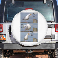 Funny Seagull Papa Spare Tire Cover Fathers Day Gift Ocean Life Dad Graphic